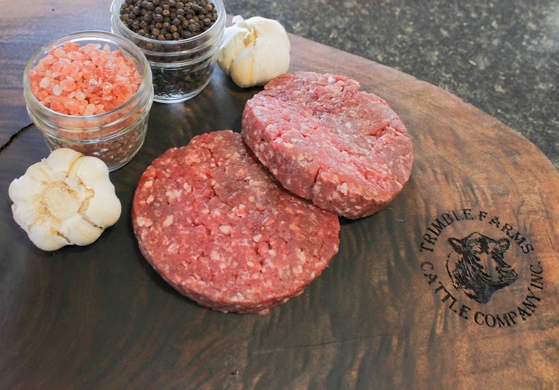 Beef Hamburger Patties Trimble Farms Cattle Company